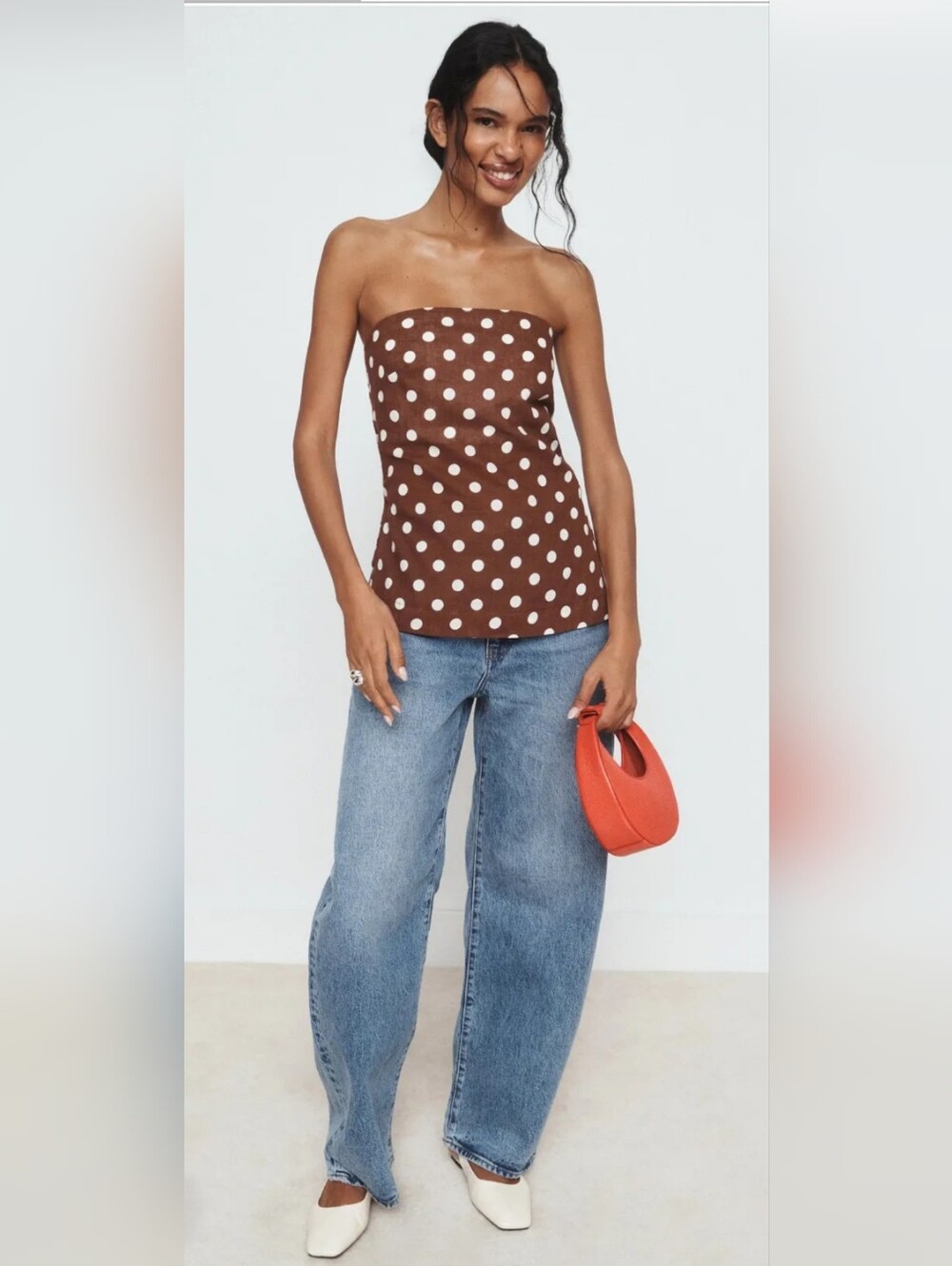 Joe's Jeans GOT ITEM! The Mariel Strapless Top in Chocolate. Sz Md. R2S!